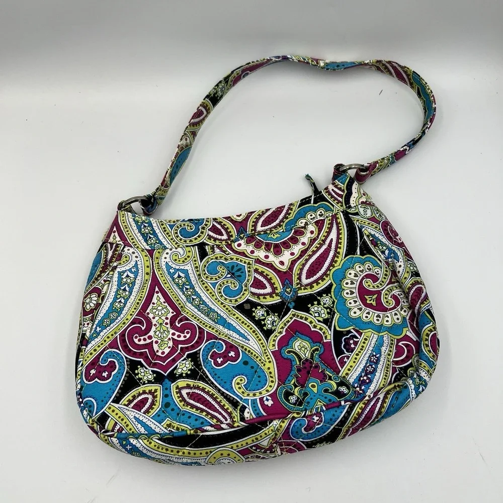 Vintage Y2K Vera Bradley Zoe Silk Paisley Limited Edition Shoulder Bag Purse